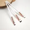 Paquete de 3 Pinceles de Sombra de Ojos con Punta de Cuchilla, Pincel Biselado para Cejas, Pincel de Maquillaje Ultra Fino para Delineador de Ojos de Detalle, Herramienta de Belleza