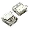 Assento mãe USB de interface direta de fábrica, quatro pinos, colagem completa de alta temperatura, tipo de chip SMT, assento mãe USB de colagem completa