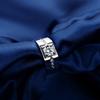 Fonte fabricantes imitação Mosane Diamond casal anel de diamante da vida anel de diamante simples cobre branco banhado a platina anel de casamento presente
