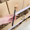 Pincel Pequeño de Pelo de Animal para Stippling de Ojos y Rubor de Mejillas, Aplicación de Rubor Localizado en Zonas Pequeñas, Cabeza Plana Cangzhou Pincel de Maquillaje, Gama Alta