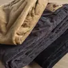 Calças de Inverno de Corte Reto Masculinas Largas 2025 Nova Marca Tendência Calças Casuais Tendência Estiloso Calças Cargo de Veludo Cotelê Roupa Masculina