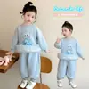 Conjunto de Sudadera con Encaje para Niñas Elsa Primavera 2026 Nuevo Elegante Casual Conjunto de Dos Piezas para Niños Bebé Ropa de Primavera y Otoño