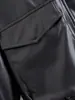 Venta al por mayor transfronteriza 2025 Nuevo estilo de otoño Chaqueta de cuero PU estilo ropa de trabajo urbana personalizada con cuello de piel para mujer 434178