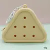 Bolsa de Silicone com Furo Estilo Desenho Animado Mini Carteira de Moedas Bolsa de Cosméticos DIY Bolsa para Fones de Ouvido Pingente de Chaveiro Presente