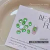 Rhinestones para Uñas Color Caramelo Largos Octagonales de Fondo Plano, Rhinestones Brillantes Estilo Ins de Venta Caliente en Verano, Rhinestones para Uñas Portátiles DIY