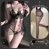 Jinxiao Lingerie Sexy Transparente Tentação Sem Paixão Pijama Renda Roupão Sexy Traje Transparente Qqny