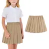 Falda Nueva para Niñas 2026, Falda Plisada Anti-Exposición, Estilo Coreano Versátil Estilo Escolar Falda Corta para Estudiantes de Primaria