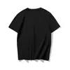 Camiseta Masculina com Ombro Caído Cor Lisa Camada Base Roupa Masculina da Moda Uniforme de Classe Pré-venda Tops Verão Marca da Moda Branco Puro Manga Curta