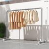 Varal de Tubo de Aço, Cabideiro, Varão para Secar Roupa, Varal de Chão Doméstico para Varanda, Quarto, Exterior, Pendurar Roupa, Tubo Simples para Secar Edredom