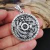 Nueva Cadena de Suéter de Plata de Ley S999 Dragón y Fénix Chengxiang Collar Largo con Cierre de Seguridad Colgante Auténtico Retro para Mujer