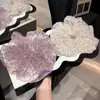 Goma para el Cabello de Lunares con Organza, Tela Ligera, Lunares en Bloques de Color, Estilo Francés Retro, Moda Versátil, Tamaño Extra Grande