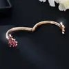Pulsera de Moda de Lujo Ligero con Circonita Cúbica Completa para Mujer, Sencilla y de Alta Gama, Pulsera Colorida Versátil, Venta al por Mayor