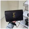 Bolsas de Comércio Exterior Femininas 2026 Novo Estilo Transfronteiriço Estilo Pequeno Chanel Bolsa de Corrente com Padrão de Losango Versátil Bolsa de Ombro Único Transversal Bolsa Quadrada Pequena