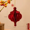 Decoraciones de Año Nuevo, linternas de panal, plantas verdes bonsái decorativas, pequeños colgantes, adornos para crear ambiente, colgantes festivos para colgar