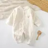 Novedad Otoño/Invierno 2026 Body de Algodón Fino de 40g Unisex para Bebé Mono de Dibujos Animados Sin Huesos Mameluco con Cierre en la Entrepierna Ropa para Gatear