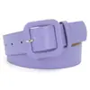 2026 Nueva Hebilla Cuadrada Estilo Coreano para Mujer Color Caramelo Chic Simple Versátil Cinturón Adecuado para Jeans y Vestidos