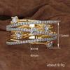 Cao Shi AliExpress Venta Caliente Nuevo Anillo Super Flash Anillo Cruz Creativo Europeo y Americano para Mujer Anillo Adornado con Estrella