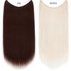 Fabricantes de pelucas para mujer, mechón de pesca de punto, cortina de pelo, parche de pelo, fibra química, peluca de pelo largo liso, pieza de peluca, comercio exterior de Europa y Estados Unidos, una generación de cabello