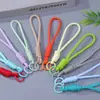 Llavero Tejido de Colores Lanyard con Nudo de Paraguas de Color Caramelo Colgante para Bolso Mochila Decoración Linda Suministro al por Mayor