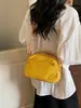 Bolso cruzado ligero de nailon para mujer con cremallera, bolso pequeño multicapa simple, bolso de hombro casual para el día a día