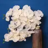 Flor artificial única de Phalaenopsis com 8 cabeças simulação de flor artificial hotel casamento decoração de casamento decoração de casa comércio exterior transfronteiriço