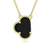 Colar V Trevo de Quatro Folhas Banhado a Ouro 18K Acessórios Femininos Versão Superior Madrepérola Branca Ouro Rosa Pingente Nicho Luxo Acessível