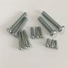 Tornillos para Máquina de Cabeza de Platillo Flor de Ciruelo Gb2672 Grado 8.8 Acero al Carbono Galvanizado Azul-Blanco M2M3M4M5 Alta Resistencia Resistente a la Corrosión