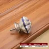 Maçaneta de Armário Redonda em Aço Inoxidável com Cerâmica, Formato de Abóbora, Furo Único, para Armários, Gavetas e Guarda-Roupas