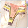 Tanga Sexy de Malla con Lunares Transfronteriza para Mujer, Entrepierna Transparente de Algodón Puro de Cintura Baja, Pantalón T para Mujer con Correas Delgadas Que No Aprietan las Caderas