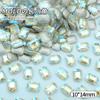 Accesorios de Nail Art de Moda Octagonales Largos de 10x14 mm Pedrería con Base Puntiaguda Pedrería Irregular Súper Brillante para Decoración de Uñas Venta al por Mayor