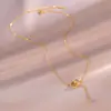Collar de Doble Anillo para Mujer 2023 Nuevo Estilo Lujo Ligero Alto Nivel Elegante Cadena para Clavícula con Borla Colgante de Anillo Microincrustado Joyería