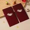 Envelope Vermelho Personalizado Popular Bolo de Aniversário Coroa Dourada Envelope Vermelho Universal Fosco com Opção de Impressão de Logo