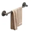 Toallero sin perforaciones Estante de baño para inodoro Montado en la pared Barra de enfriamiento para toallas de un solo poste Estante de almacenamiento de aluminio espacial Ropa