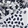 4*6mm Fundo Plano Mahjong Famoso na Internet Série Deslumbrante Vidro de Cristal Irregular Pedras Strass para Unhas Decorações de Unhas Usáveis Atacado
