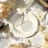 Bloque de Sello Transparente Acrílico DIY Multiespecificación con Impresión de Líneas de Cuadrícula Herramienta de Estampado para Scrapbooking y Tarjetas