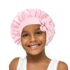 Nuevo Sombrero de Satén con Lazo de Cinta Elástica para Niños Transfronterizo Gorro de Ducha para Bebé Gorro de Noche Envío Directo
