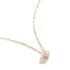 Cadena de clavícula de acero de titanio con circonita cuadrada 2022, nuevo collar decorativo para mujer, red de marea de hadas de verano, joyería de moda roja
