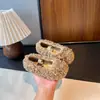 Zapatos Peludos de Moda para Niñas 2025 Invierno Nuevo Zapatos de Algodón de Princesa para Niña Pequeña Zapatos Cálidos con Forro de Felpa Gorro