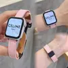 Iwatchs9 Borde Delgado Hebilla Magnética de Cuero Correa para Apple Watch Correa S10 Apple Watch87