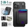Comercio Exterior Adecuado para Iphone17 Funda Magnética para Teléfono Apple 16 Portatarjetas Funda de Cuero Samsung S25 Portatarjetas Funda Protectora