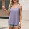 Amazon Estación Independiente Exportación Transfronteriza Europea y Americana 2025 Nuevo Top Camisola Básica de Cuello Redondo de Color Puro para Mujer
