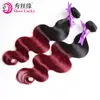 Fábrica de Xuchang Mayorista Transfronterizo de Pelucas Extensiones de Cabello Humano Onda Corporal 1B/Rojo