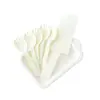 Juego de Cuchillo, Tenedor y Plato para Pastel de Cumpleaños Vajilla Desechable Plato de Cena de Pulpa de Papel Espesa Tenedor de Repostería Plato de Papel Plato Cuatro en Uno