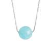 Collar de cuentas de cristal natural de generación cabello cristal de fresa colgante simple coreano cristal rosa púrpura clavícula collar plateado verano Mujeres