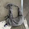 Bolsa de ombro transfronteiriça estilo coreano casual com estampa de estrelas para mulheres, nova coleção 2026, bolsa tiracolo de grande capacidade, versátil para o trabalho, bolsa em formato de bolinho