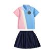 Uniforme de escuela primaria Uniforme de clase Uniforme de jardín de infantes Traje de primavera y otoño Uniforme escolar de dos piezas de manga larga deportivo para niños Reunión deportiva
