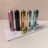 Botella dispensadora de cápsulas H de metal Botella portátil de aromaterapia para aceites esenciales Botella vacía mini multicolor para viajes Contenedor de aceite esencial para llevar