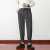 Calças masculinas de outono e inverno, calças esportivas, calças de cintura elásticas, calças de moda coreanas soltas, leggings casuais masculinas, calças masculinas