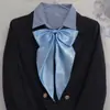 Moño de Color Sólido Camisa de Uniforme Jk Temperamento Estilo Universitario Pajarita Color Básico Combinable Flor de Cuello Libre Moda