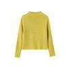 Suéter Básico para Meninas Malha Outono e Inverno 2025 Novo Gola Alta Meia Lã Merino Australiana Mistura Bloqueio de Calor Temperatura Constante